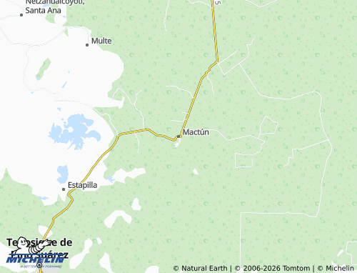 Carte MICHELIN Mactún - ViaMichelin