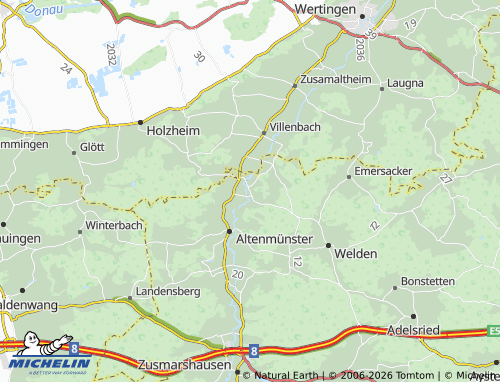 MICHELIN Zusamzell map - ViaMichelin