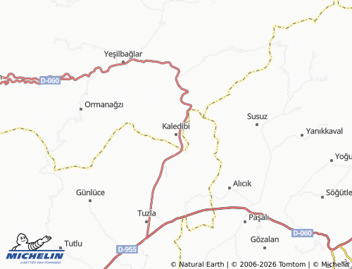 Mappa MICHELIN Kaledibi - ViaMichelin