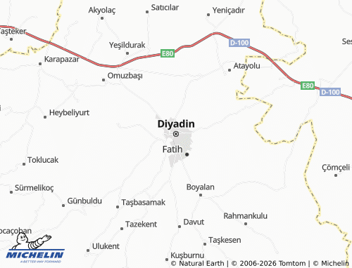 MICHELIN Diyadin map - ViaMichelin