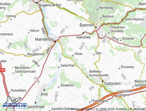 Carte MICHELIN Houx - ViaMichelin