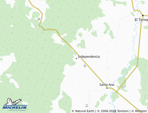 MICHELIN Gilberto Flores Muñoz map - ViaMichelin