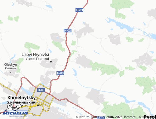 Carte MICHELIN Stufchyntsi - ViaMichelin