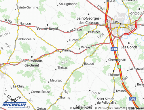 Mappa MICHELIN Le Grand Pinier - ViaMichelin