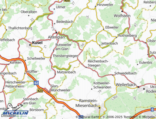 MICHELIN Oberstaufenbach map - ViaMichelin