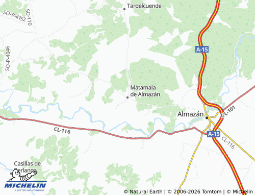 MICHELIN Matamala de Almazán map - ViaMichelin