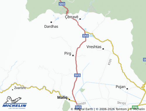 MICHELIN-Landkarte Pirg - ViaMichelin