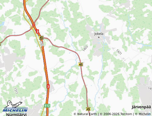Carte MICHELIN Nukari - ViaMichelin