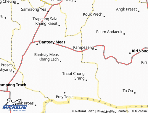 MICHELIN Banteay Meas Khang Kaeut map - ViaMichelin