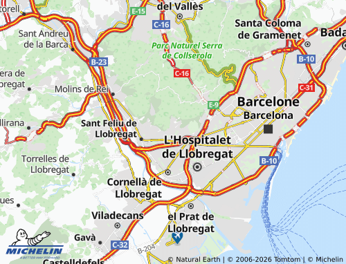 Carte MICHELIN Sant Just Desvern - ViaMichelin