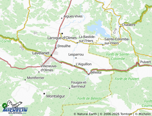 MICHELIN Lesparrou map - ViaMichelin