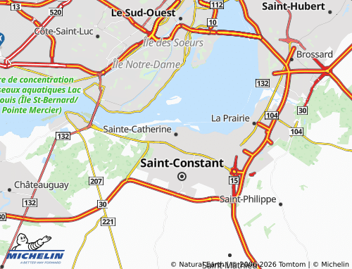 MICHELIN Sainte-Catherine map - ViaMichelin