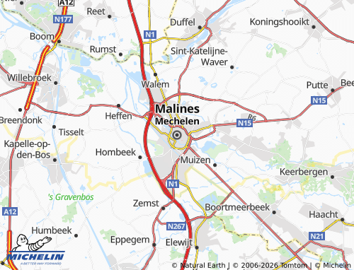 Mappa MICHELIN Malines - ViaMichelin