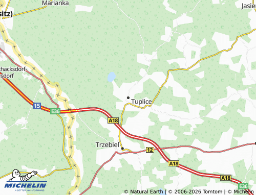 MICHELIN-Landkarte Teuplitz - ViaMichelin