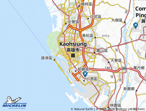Mappa MICHELIN Kaohsiung - ViaMichelin