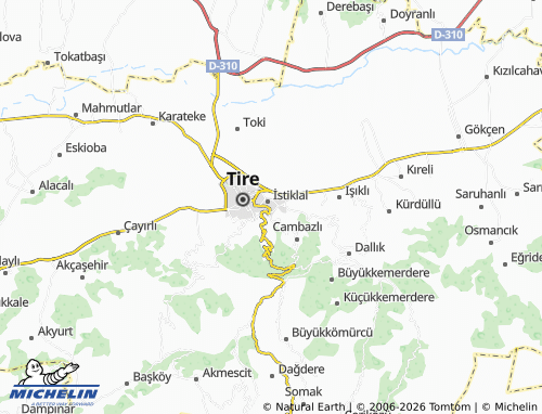 MICHELIN Duatepe map - ViaMichelin
