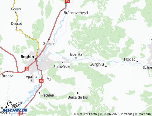 Mappa MICHELIN Jabenița - ViaMichelin