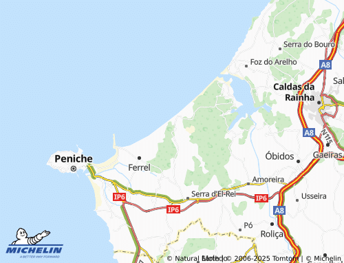 MICHELIN Praia D'El Rei map - ViaMichelin