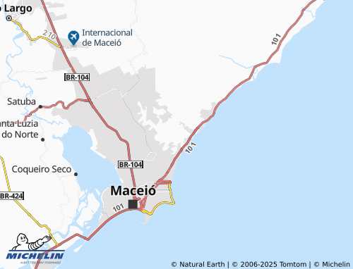 MICHELIN Jacarecica map - ViaMichelin