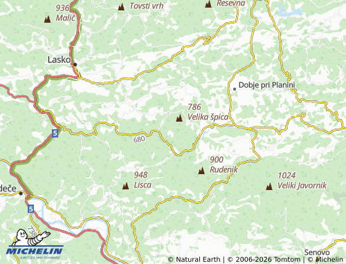 Mapa MICHELIN Jurklošter - ViaMichelin