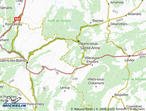 MICHELIN Sainte-Anne map - ViaMichelin