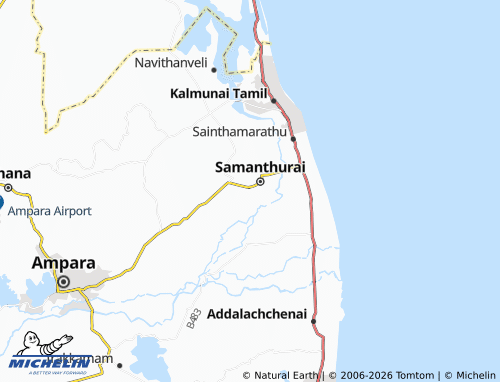 Mappa MICHELIN Block J East 01 - ViaMichelin