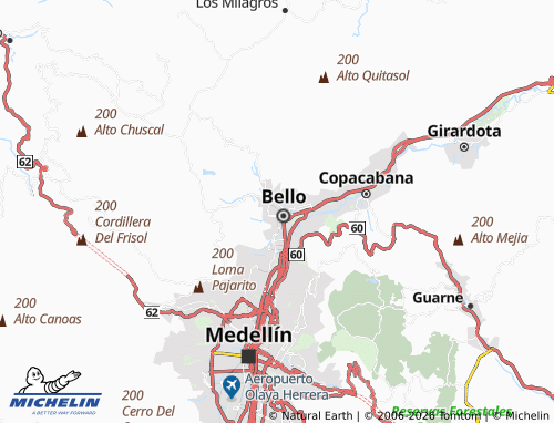 Carte MICHELIN El Rosario - ViaMichelin