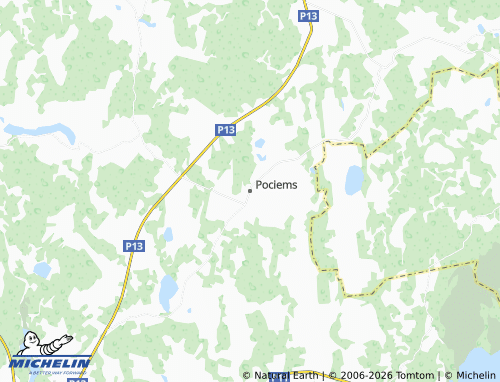 Mapa MICHELIN Pociems - ViaMichelin