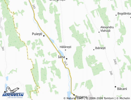 Mapa MICHELIN Hălărești - ViaMichelin