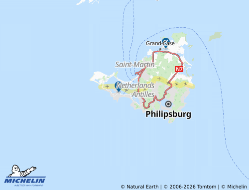 Mapa MICHELIN Simpson Bay - ViaMichelin