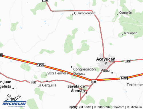 Mapa MICHELIN Tierra Colorada - ViaMichelin