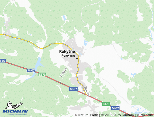 MICHELIN Rokytne map - ViaMichelin