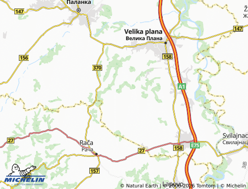 Mapa MICHELIN Radovanje - ViaMichelin