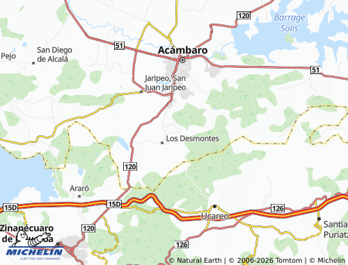 Mapa MICHELIN Ejido San Mateo Tócuaro - ViaMichelin