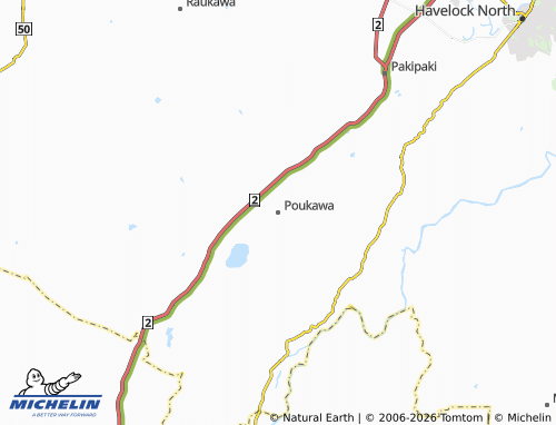 Mapa MICHELIN Poukawa - ViaMichelin