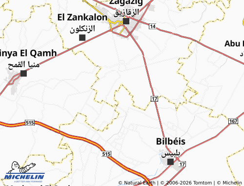 Mappa MICHELIN Kafr al-'Arab - ViaMichelin
