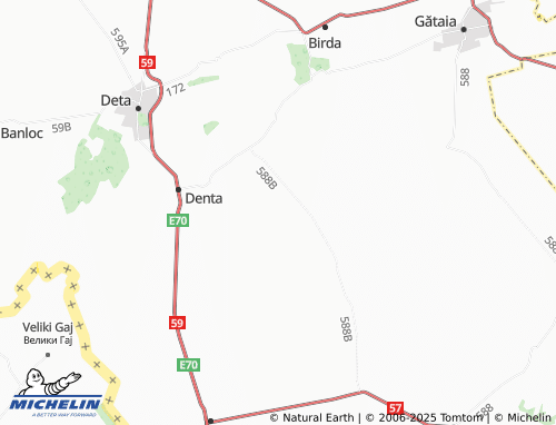 MICHELIN Rovinița Mică map - ViaMichelin