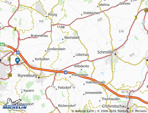 Mapa MICHELIN Löbichau - ViaMichelin