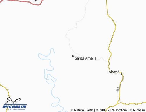 Mappa MICHELIN Santa Amélia - ViaMichelin