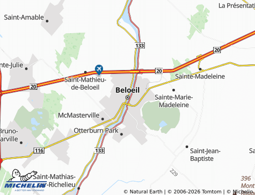 MICHELIN Beloeil map - ViaMichelin