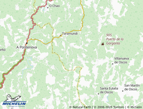 MICHELIN Veigas map - ViaMichelin