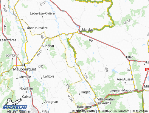 MICHELIN Saint-Justin map - ViaMichelin