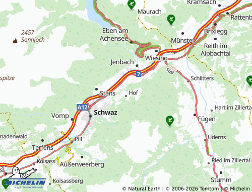 Mappa MICHELIN Hof - ViaMichelin