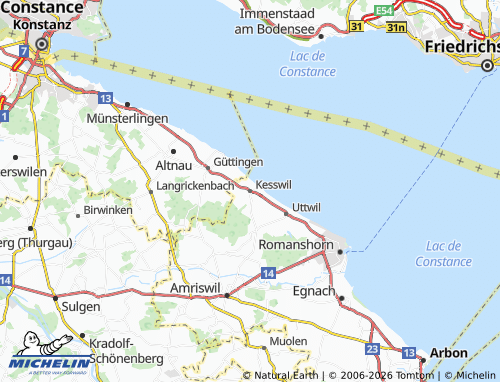 MICHELIN Kesswil map - ViaMichelin