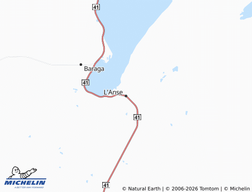 Kaart MICHELIN L'Anse - ViaMichelin