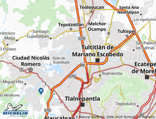 MICHELIN Cuautitlán Izcalli map - ViaMichelin