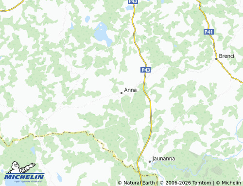Mapa MICHELIN Annas pagasts - ViaMichelin