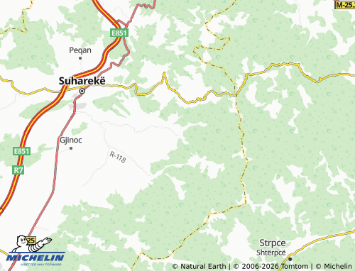 Carte MICHELIN Vraniq - ViaMichelin