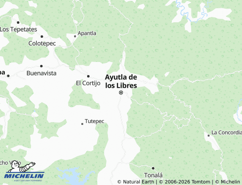 MICHELIN Ayutla de los Libres map - ViaMichelin