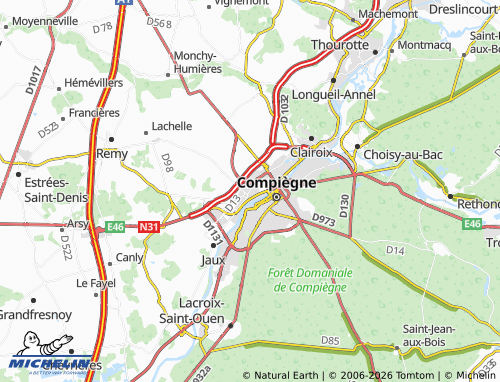 MICHELIN Venette map - ViaMichelin